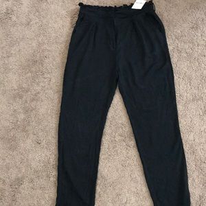 Black paperbag  pants